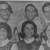 Cheerleaders-  Craig Belknap, Glenn Hardwick, John DeLuca, Pat Anselin, Judy Wilson, Candy Aydelotte.
