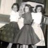 Peggy Lane, Jeanie Allen, & Linda Barron at Linda's weekly Record Club. (circa 1959)